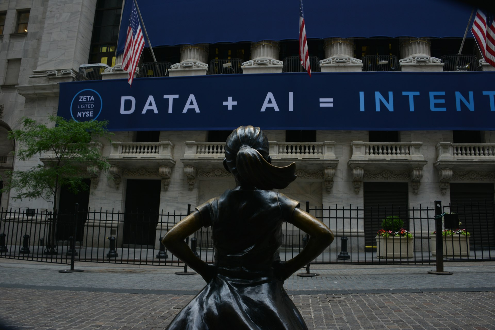 woman in black dress statue
